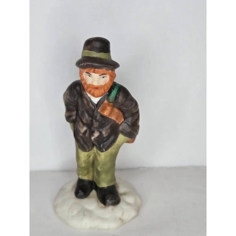 Vintage Mercuries USA Miniature Village Figurine Troubadour Musician